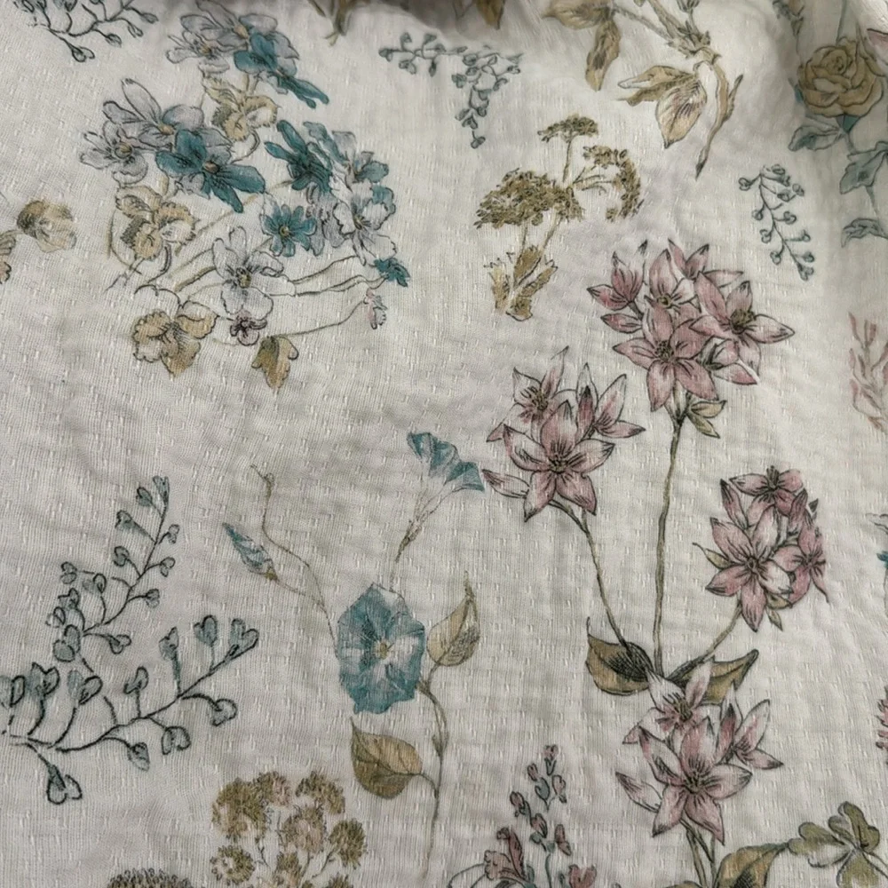 Beautiful Cotton Gauze Shabby Chic Shower Curtain